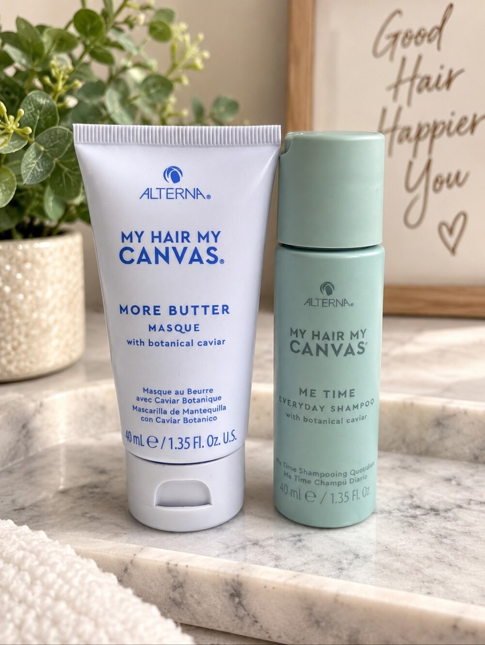 Alterna My Hair My Canvas Shampoo & More Butter Masque Travel Set NEW